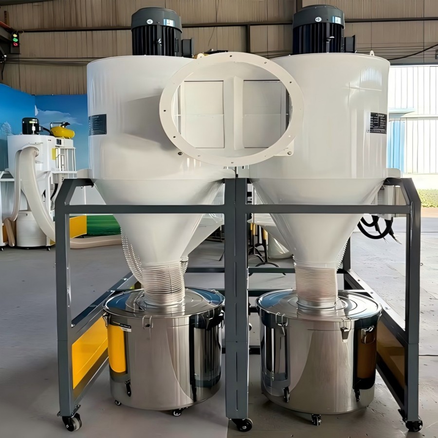 Bakit ang double-cyclone wood dust collector ang pinakamainam na solusyon para sa pagkolekta ng wood chips sa wood coarse processing?