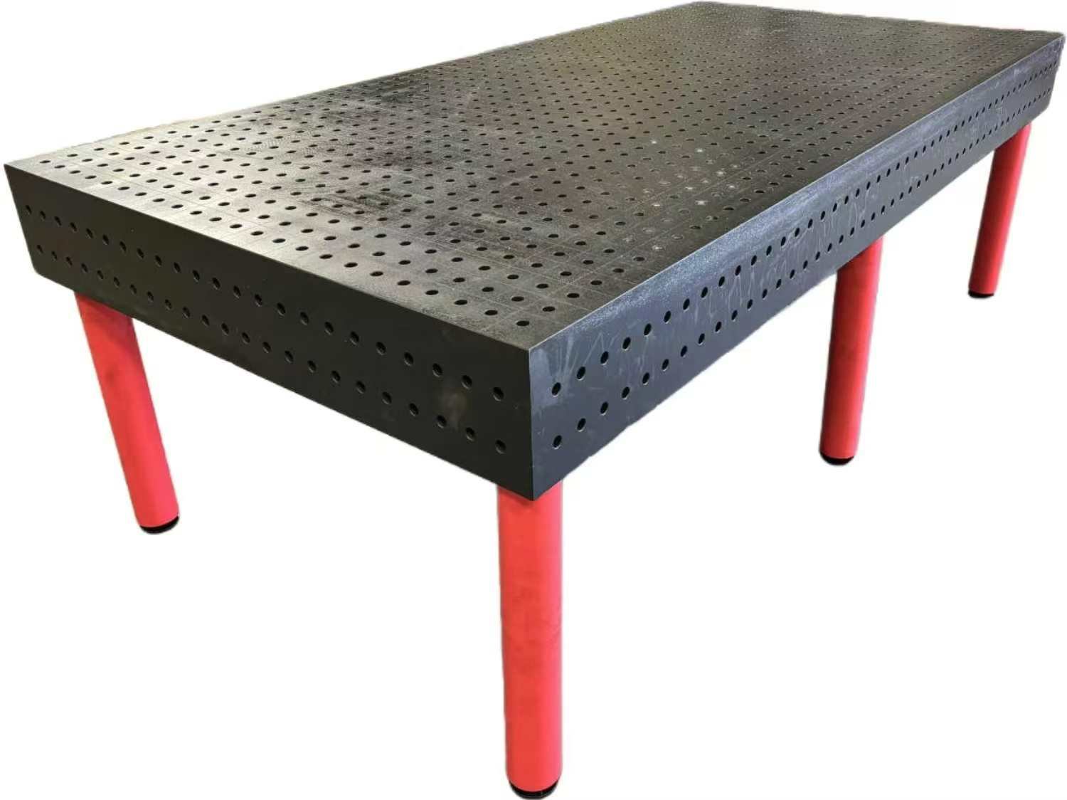 Nitrided steel welding table